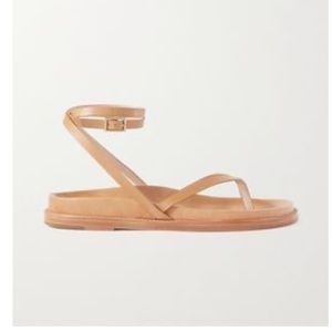 Porte and Paire goat leather sandal - honey beige